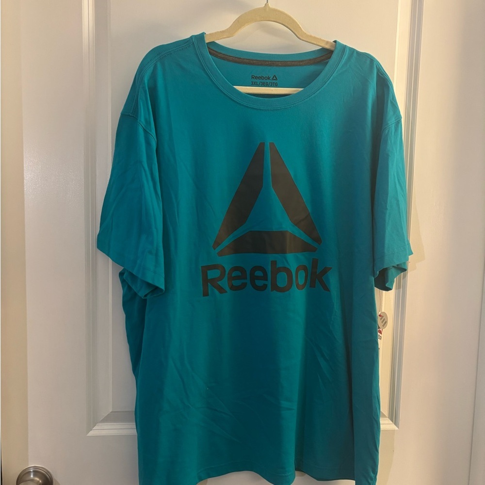 Reebok Men's Teal Logo Crew Neck T-Shirt Sz 3XL NWT